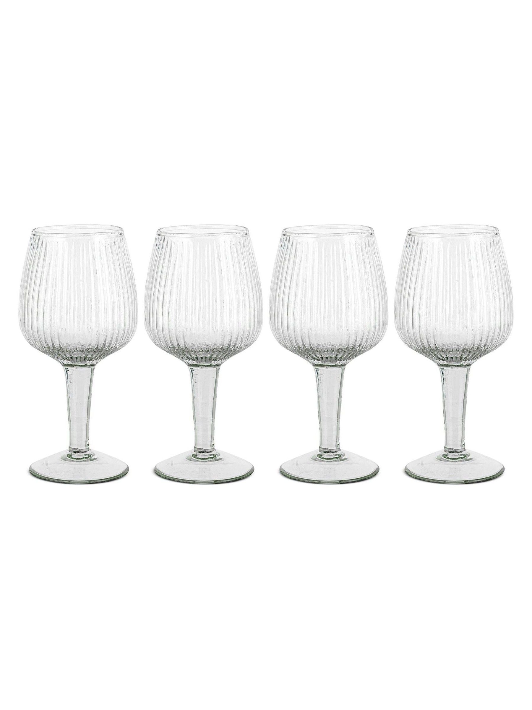 Nkuku clear wine glasses set of 4 (British brand)