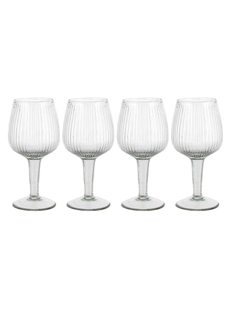 Nkuku clear wine glasses set of 4 (British brand)