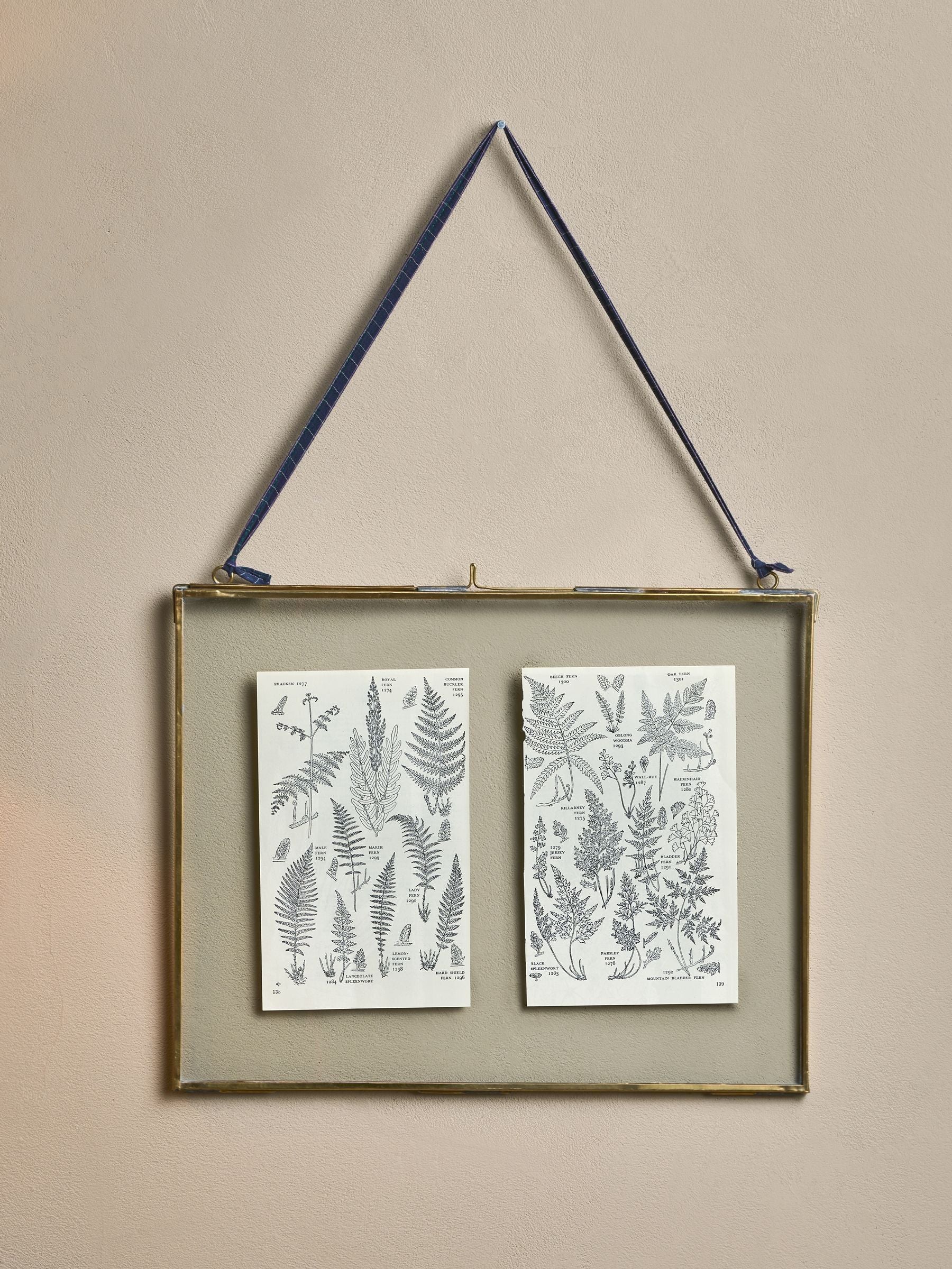 Nkuku antique brass Kiko landscape photo frame 29x36cm, imported from the UK