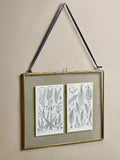 Nkuku antique brass Kiko landscape photo frame 29x36cm, imported from the UK