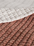 Nkuku Rust Nidra medium velvet linen bed quilt, UK version