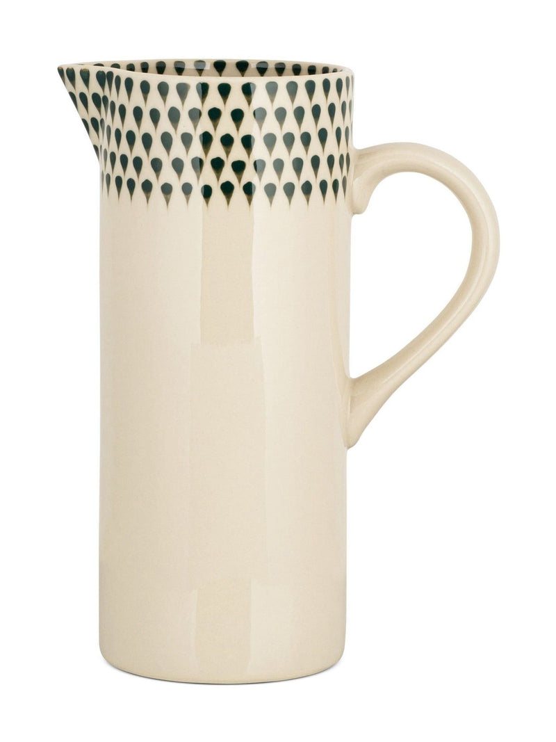 Nkuku Cream Juniper Drop large jug, imported from the UK