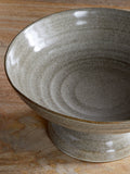 Nkuku Grey Valinha footed bowl 23.5cm - British product