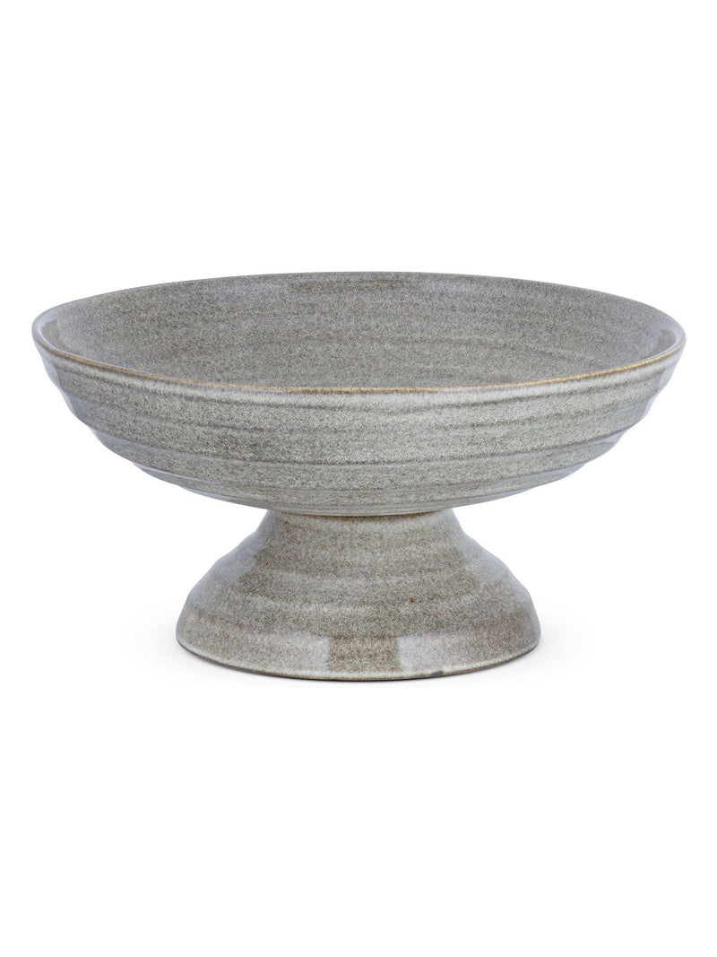 Nkuku Grey Valinha footed bowl 23.5cm - British product