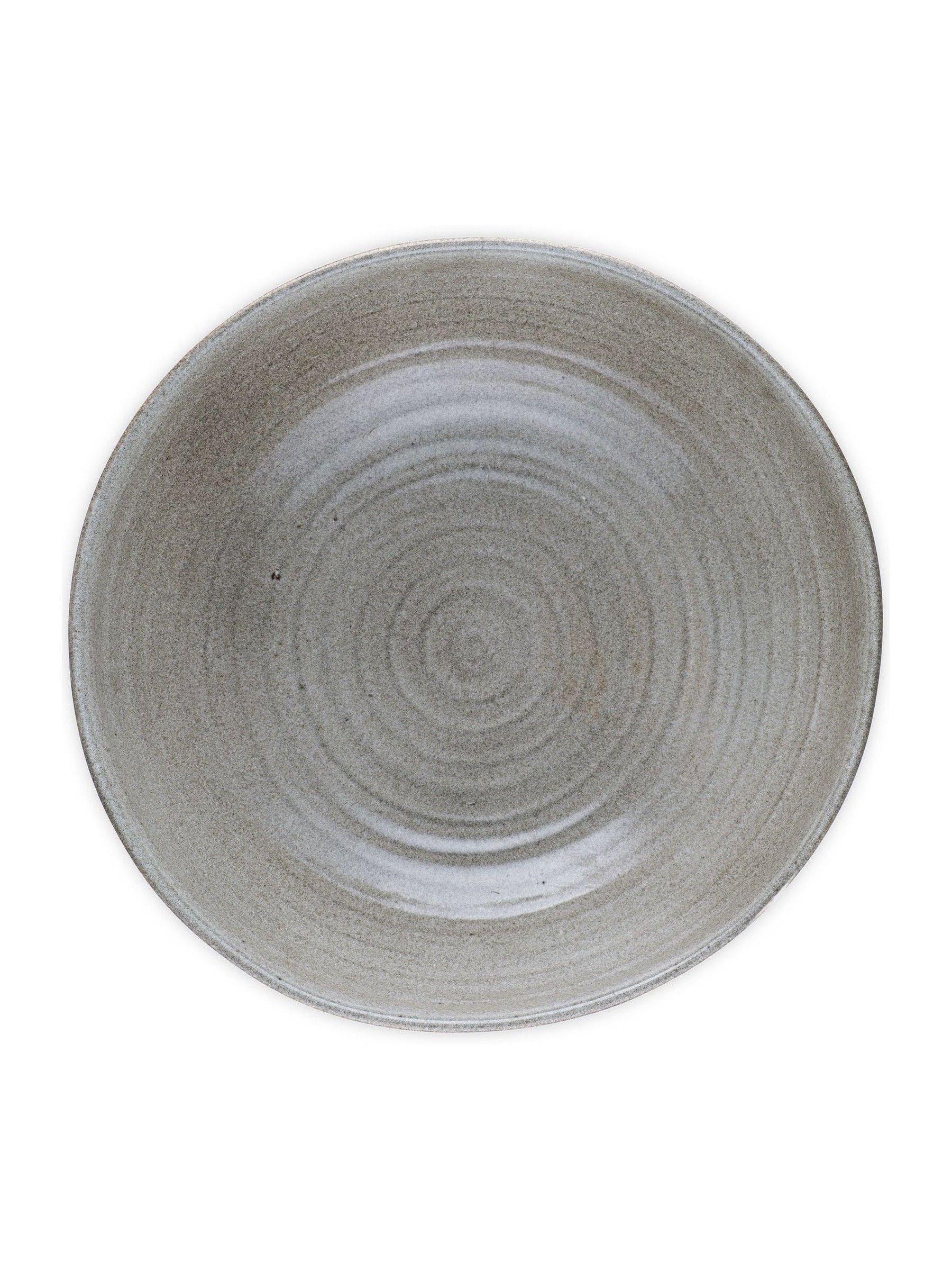 Nkuku Grey Valinha footed bowl 23.5cm - British product