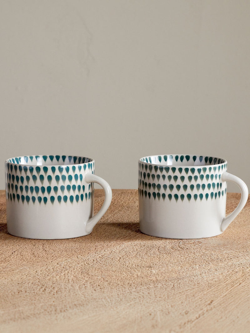 Nkuku small mugs drop design - British product