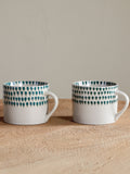 Nkuku small mugs drop design - British product