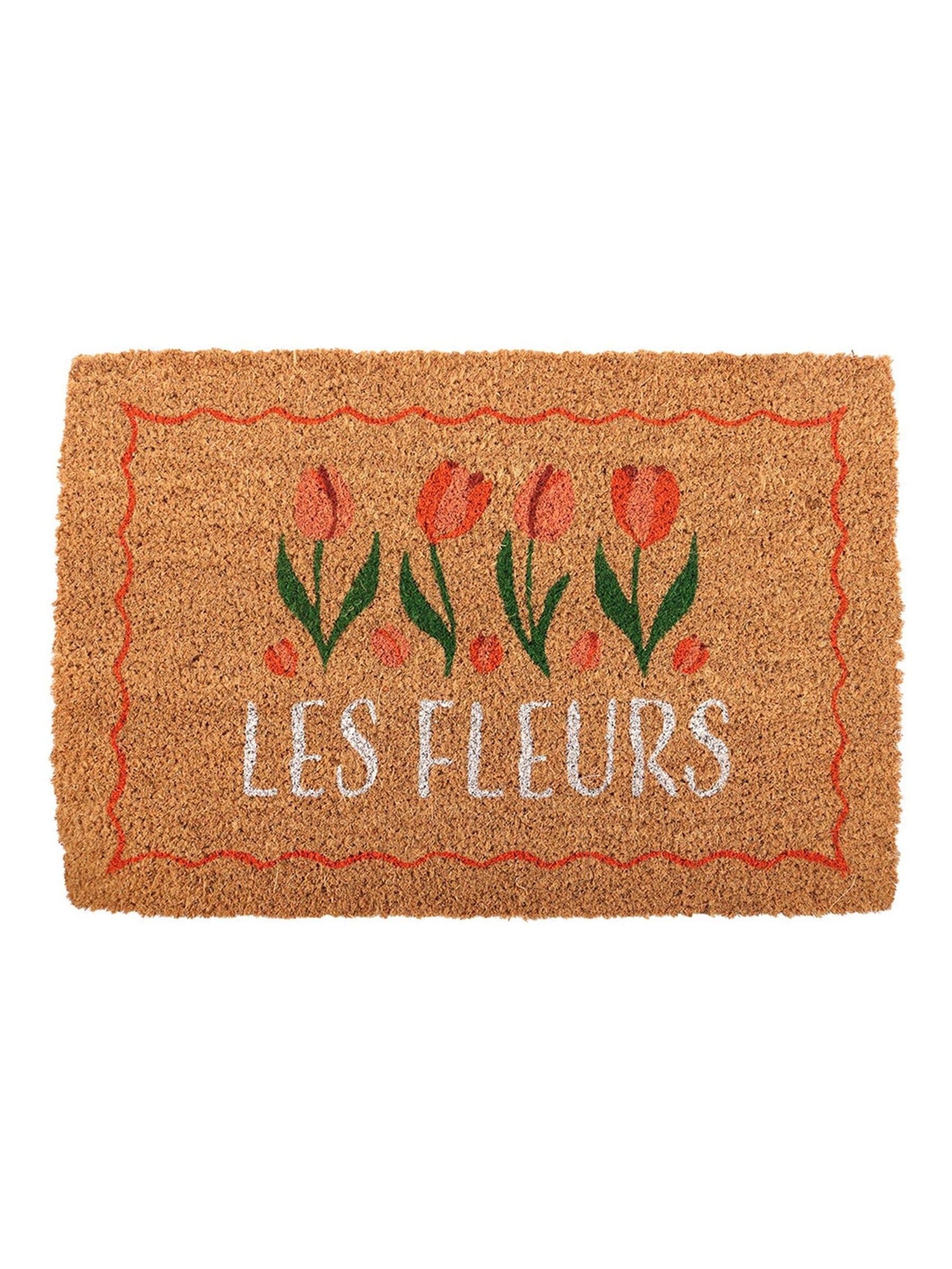 Something Different Les Fleurs Tulip doormat 60x40cm, UK version