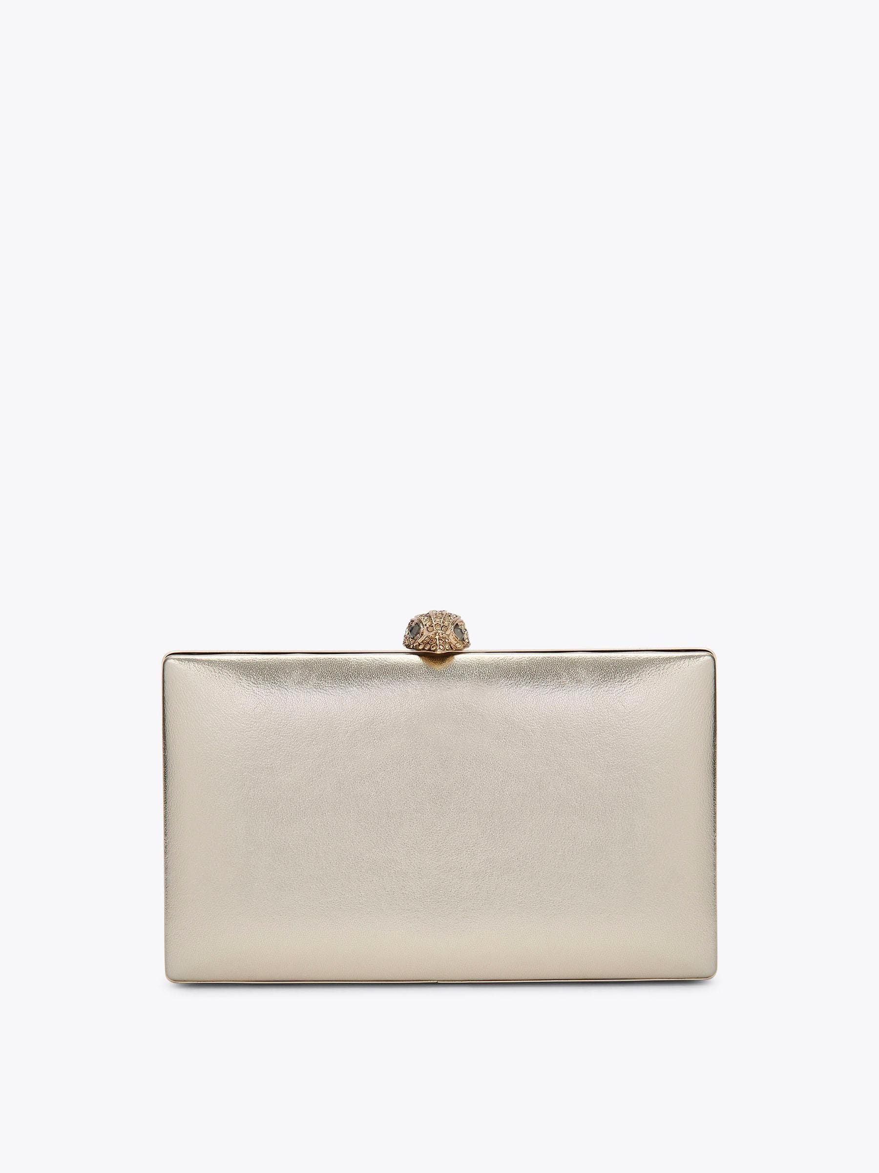 Kurt Geiger London gold crystal clutch bag, UK version
