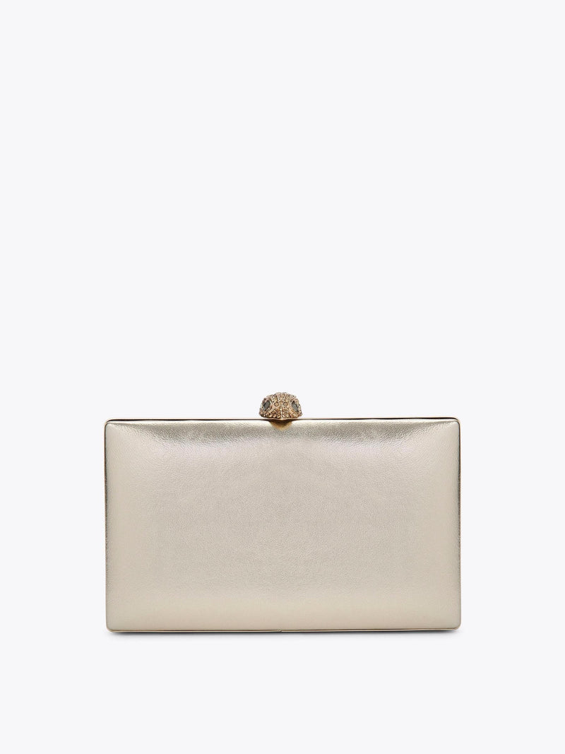 Kurt Geiger London gold crystal clutch bag, UK version