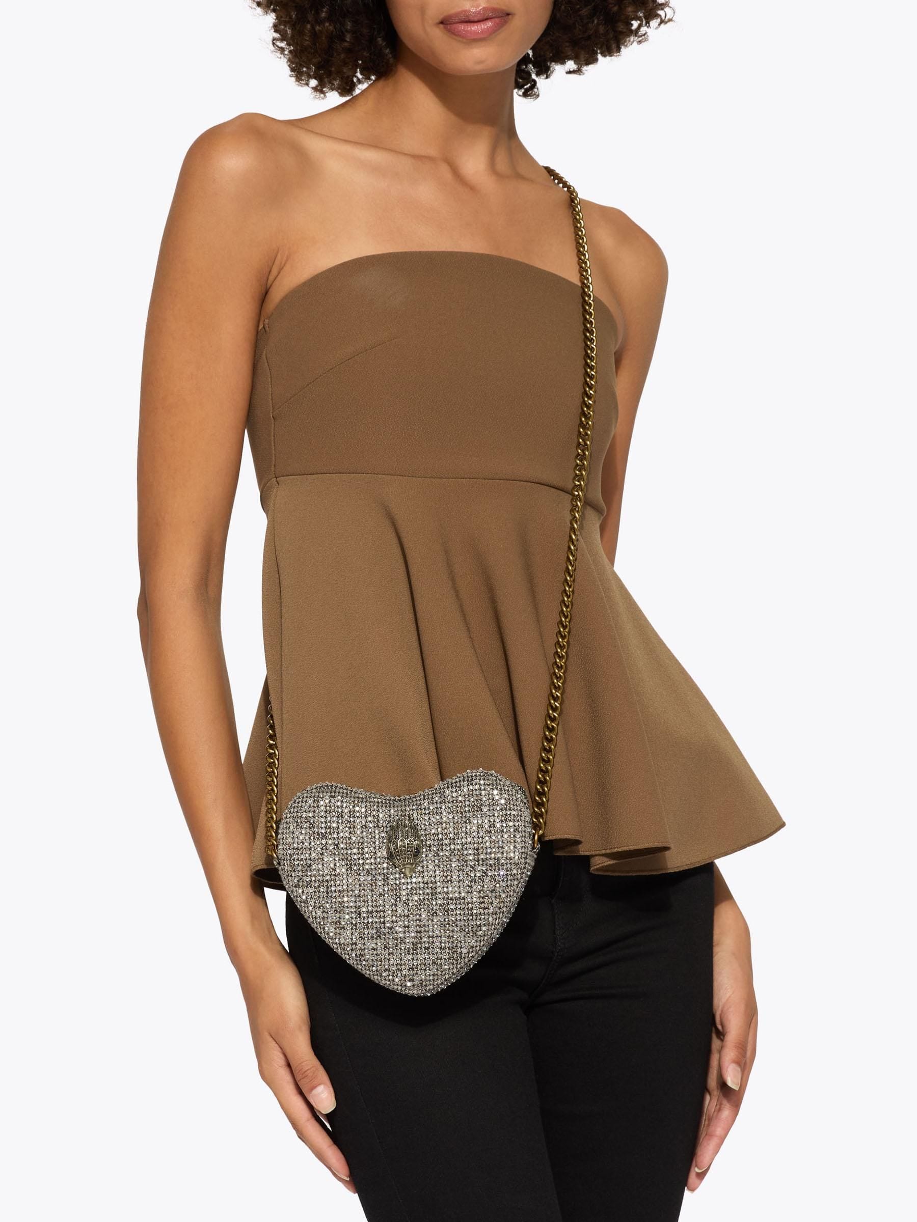 Kurt Geiger Kensington Heart cross-body bag (British brand)