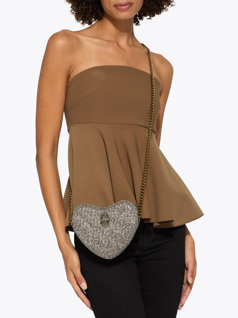 Kurt Geiger Kensington Heart cross-body bag (British brand)