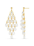 Orelia London gold tone pearl chandelier earrings, UK version