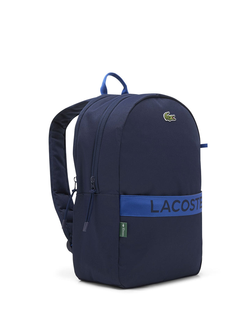 Lacoste blue backpack with pencil case, UK version