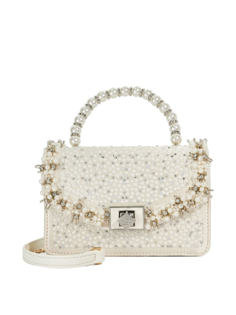 Dune London white pearl bridesmaid bag, imported from the UK