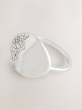 Silver Tone Pave Sparkle Ring