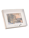Widdop silver cat photo frame 16x20.5cm - British product