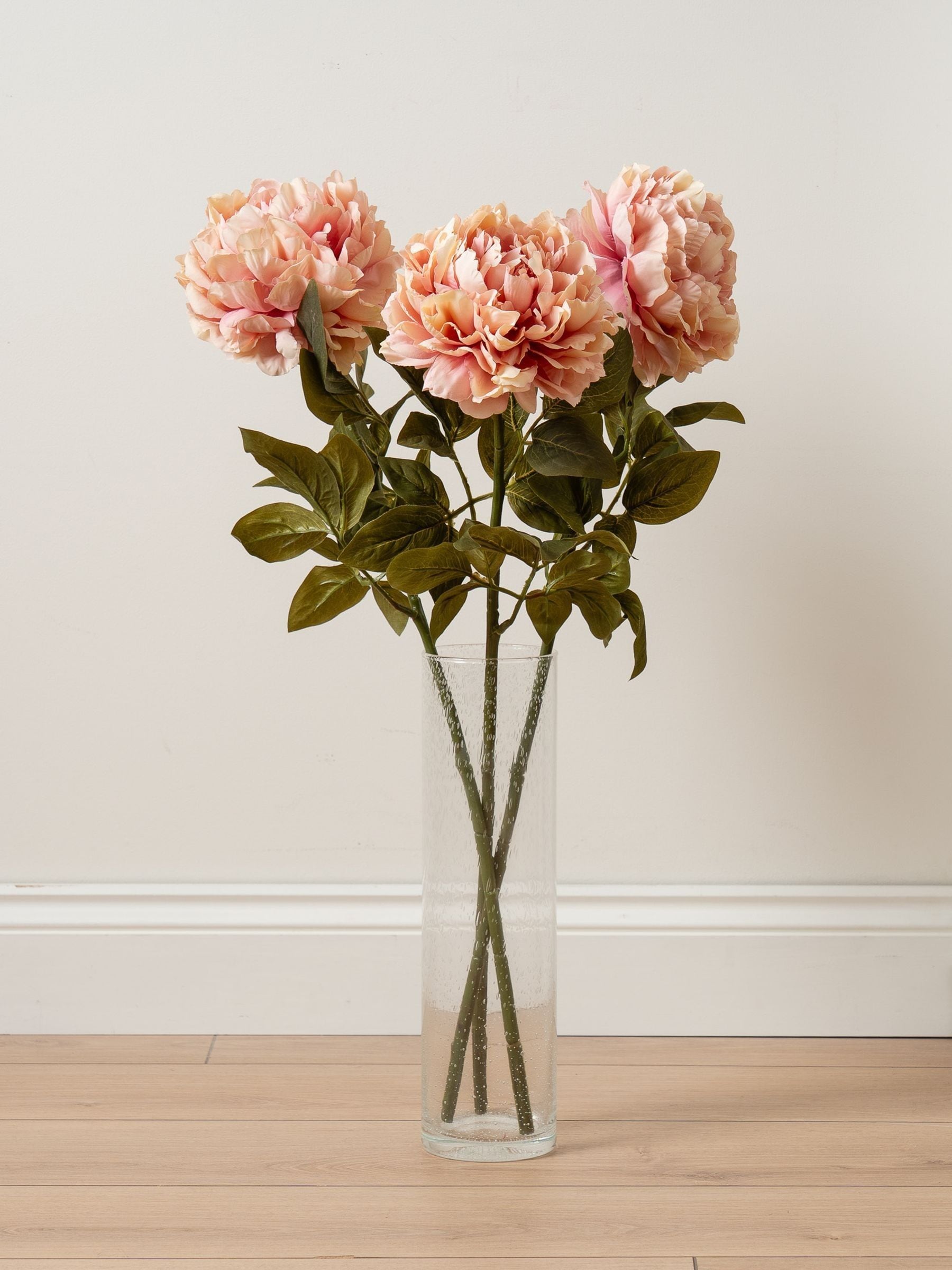Scottish Everlastings Ltd 3 Pack Cream Artificial Peony Stems 73cm