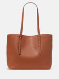 Kate Spade brown fine grain leather zip tote bag, imported from the UK