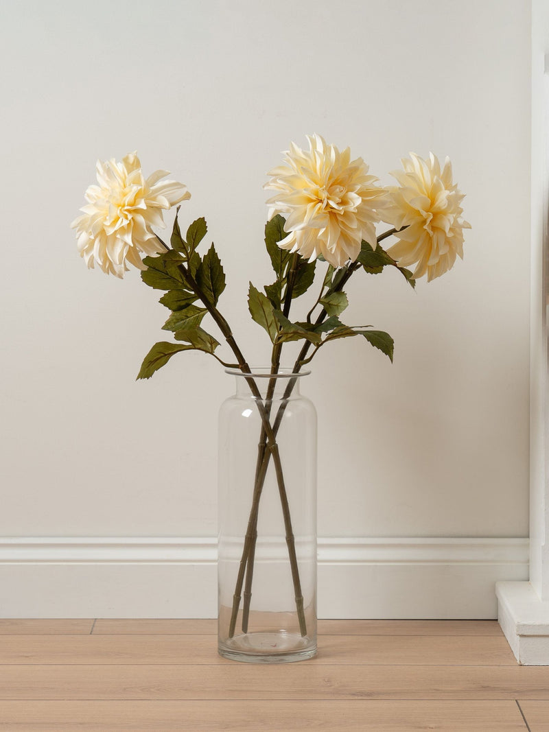 Scottish Everlastings Ltd Dusky Pink Artificial Dalia Flower Stems (3 Stems)