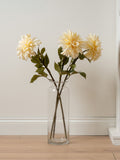 Scottish Everlastings Ltd Dusky Pink Artificial Dalia Flower Stems (3 Stems)