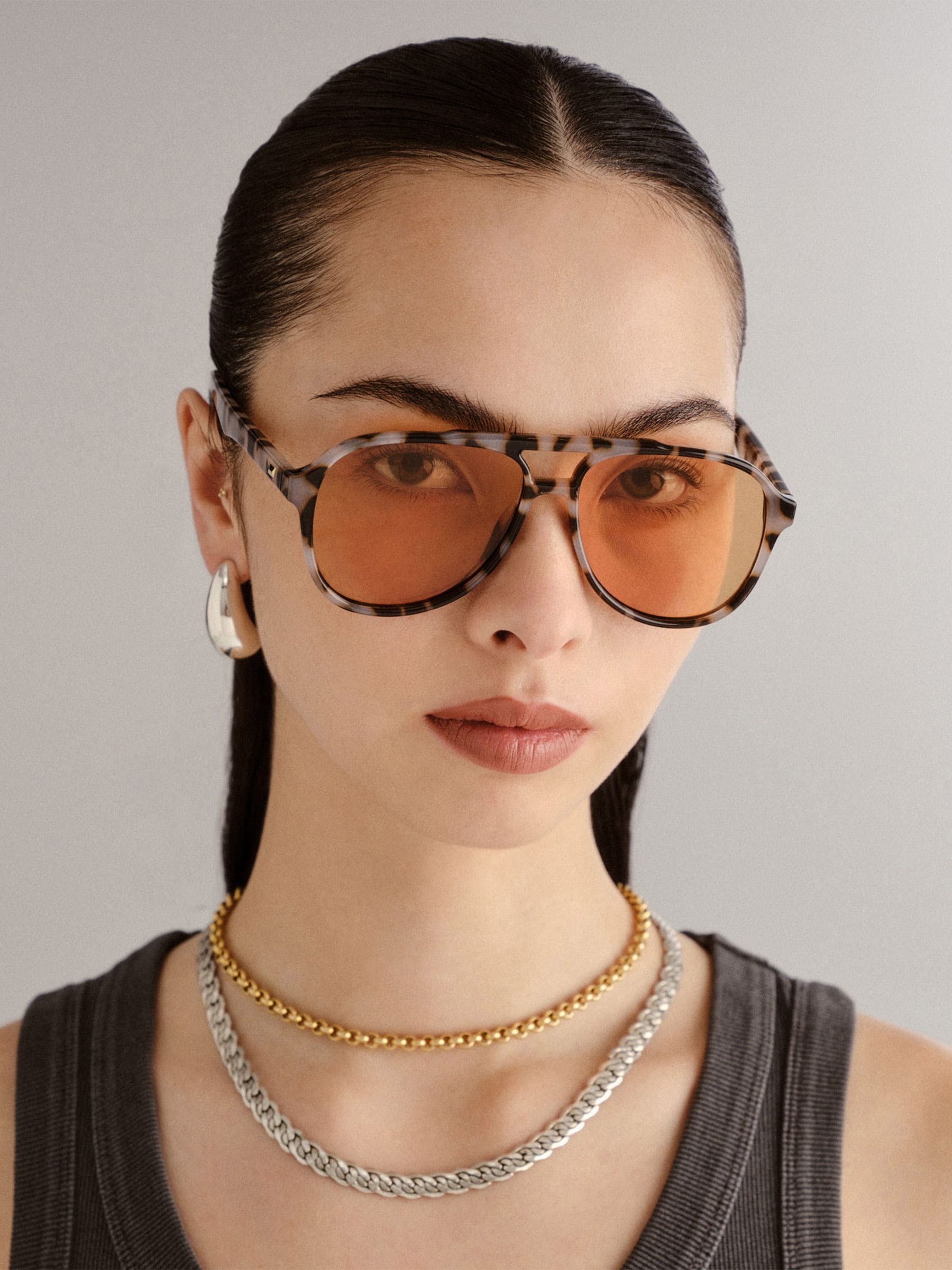 Le Specs Brown Tragic Magic sunglasses, imported from the UK
