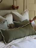 Ellenvale Interiors Chocolate Brown Chloe Scallop Cushion Cover 45 x 45cm