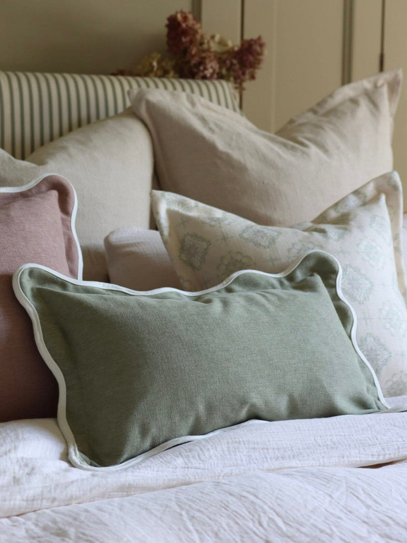 Ellenvale Interiors Chocolate Brown Chloe Scallop Cushion Cover 45 x 45cm