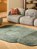 MADE.COM Green Casey Wool Tufted Rug
