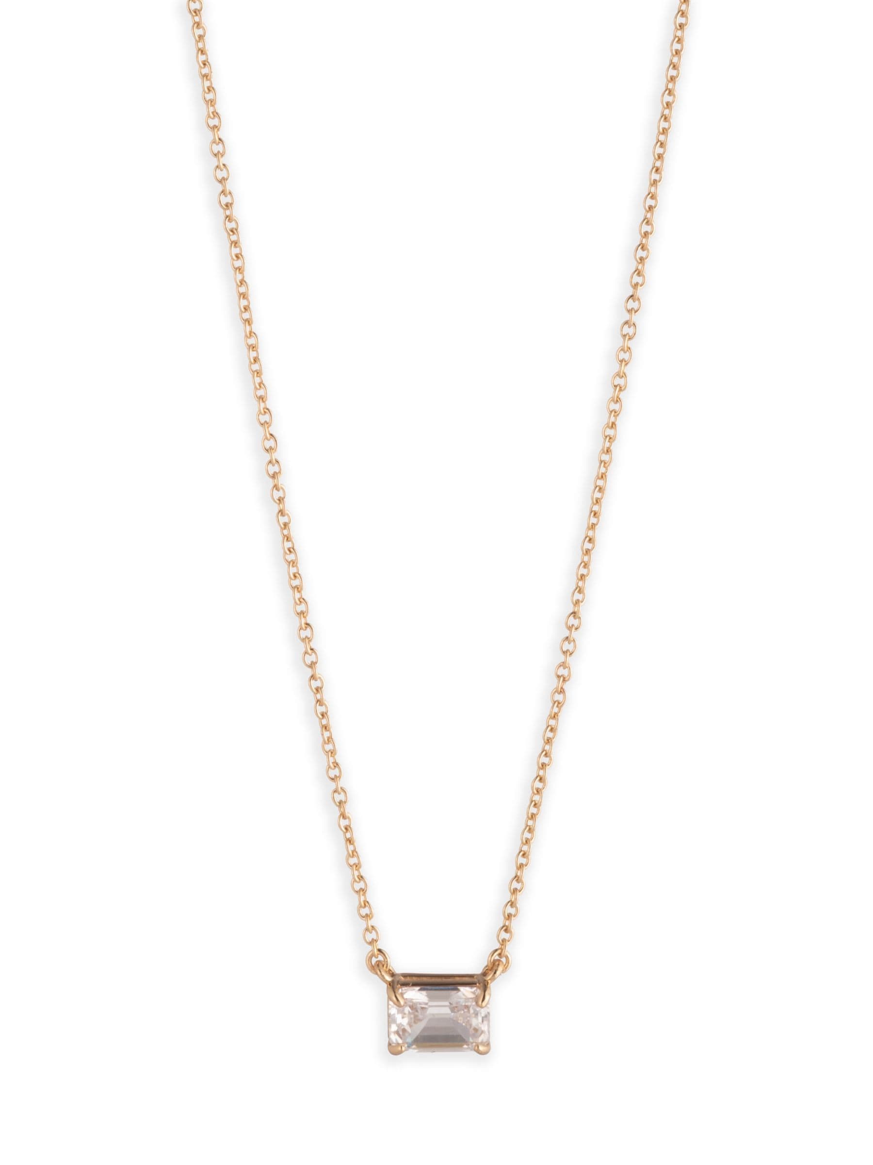 Lauren Ralph Lauren gold tone crystal pendant necklace - British product