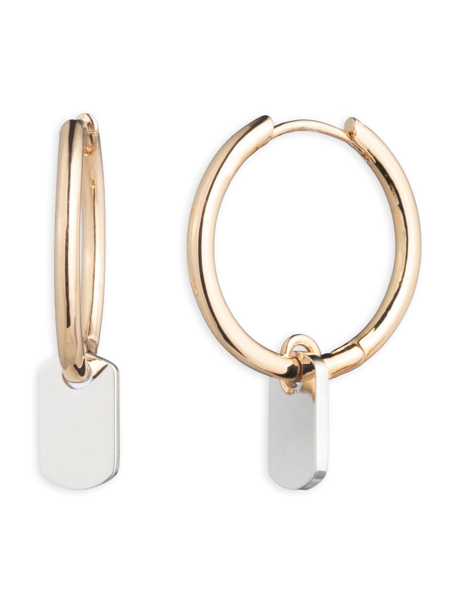 Lauren Ralph Lauren gold huggie hoop earrings, imported from the UK