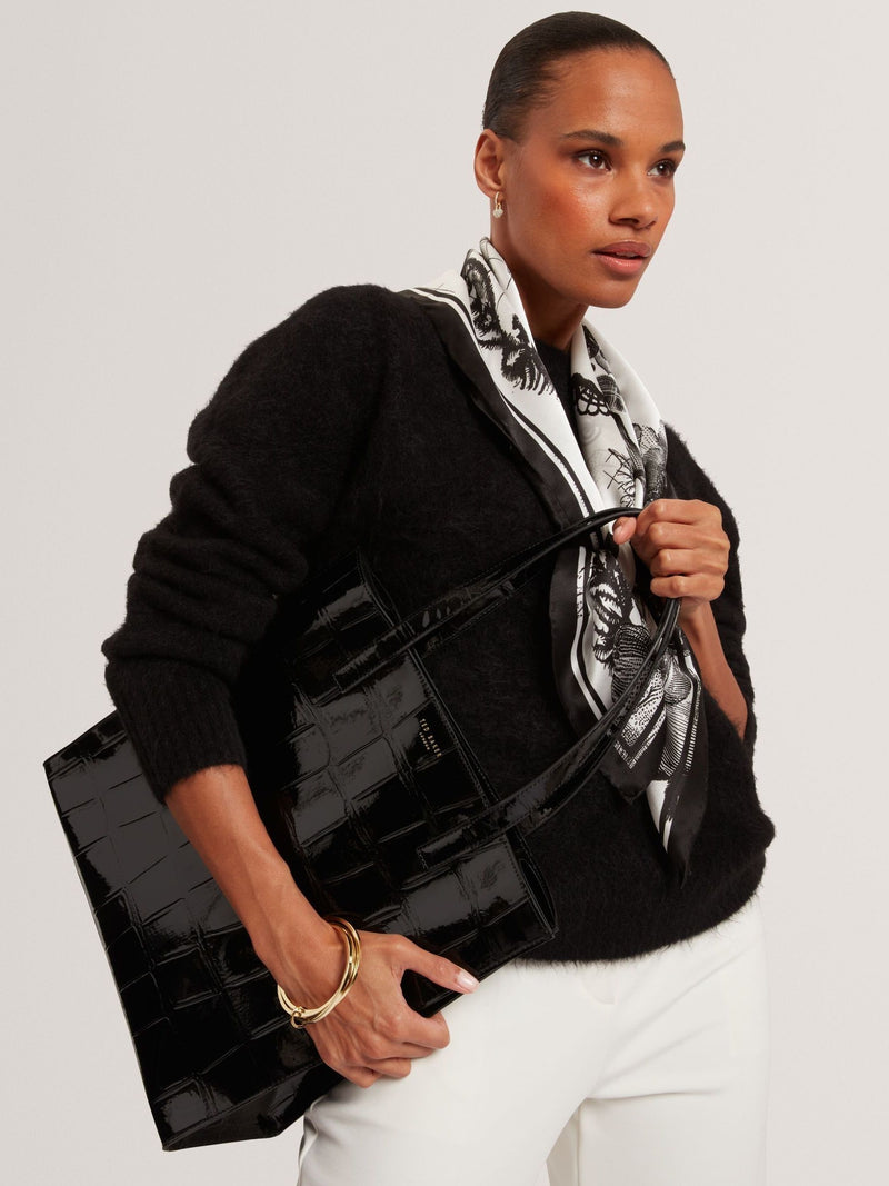 Ted Baker Vannda large croc effect handbag - British product
