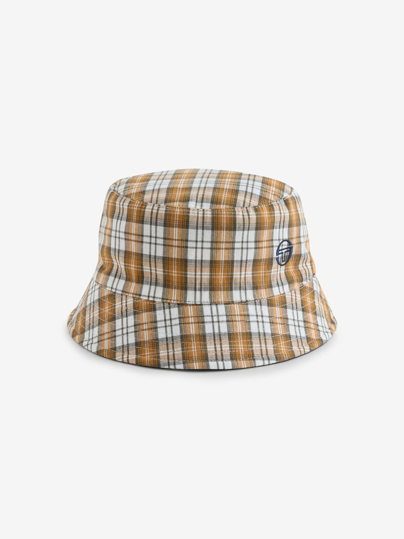 Sergio Tacchini cream senbucket hat, UK version