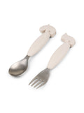 Done by Deer easy-grip deer friends spoon and fork set, imported from the UK