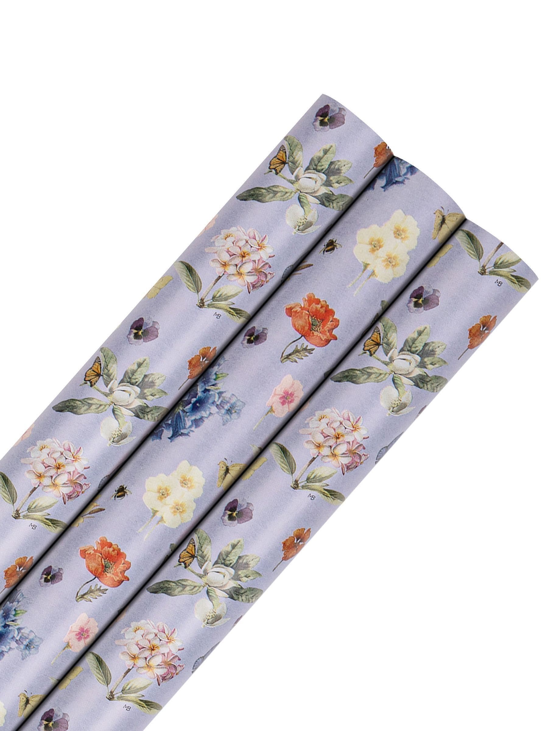 Hallmark Marjolein Bastin floral wrapping paper 3 rolls 2m - British product