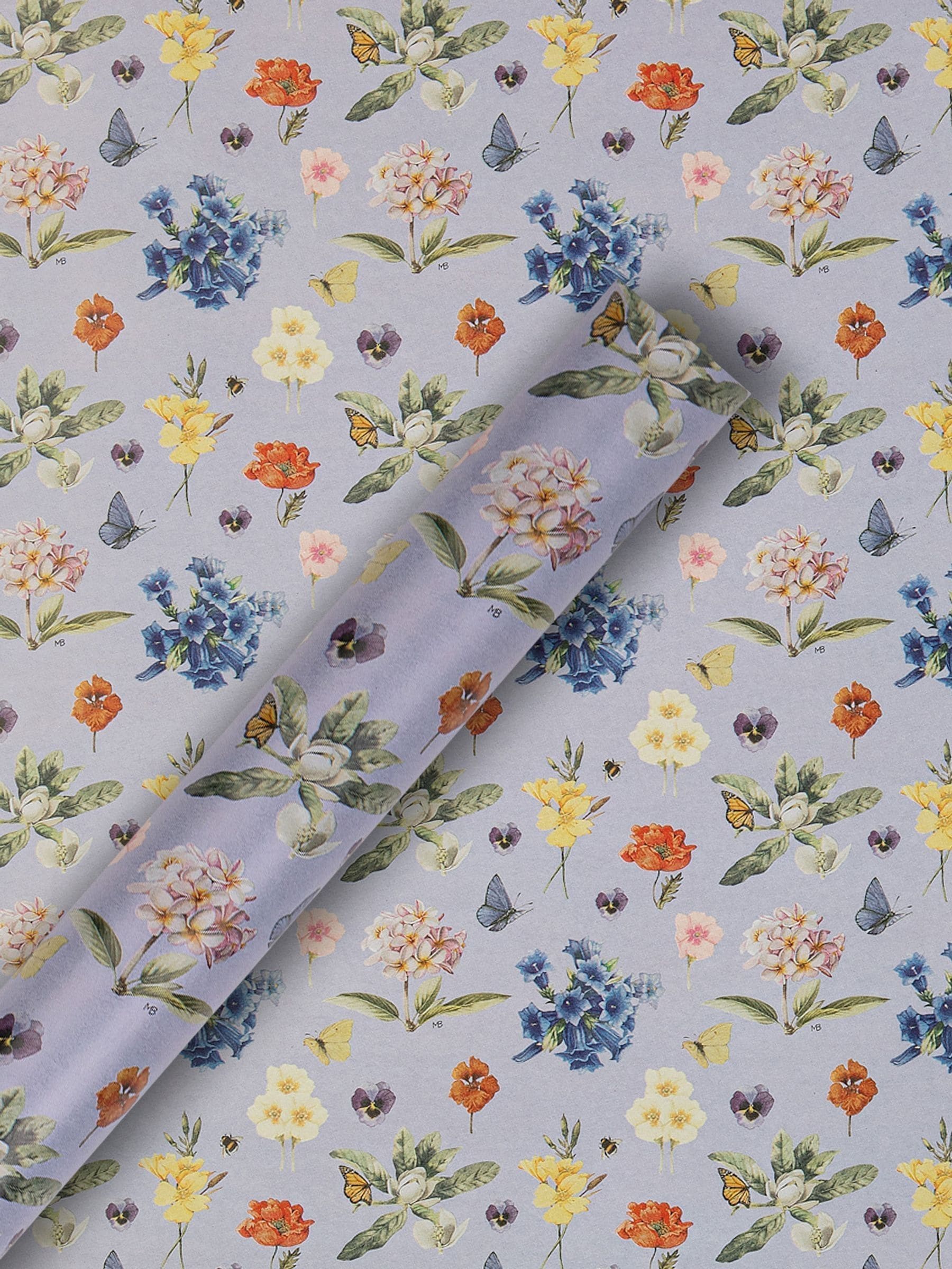 Hallmark Marjolein Bastin floral wrapping paper 3 rolls 2m - British product