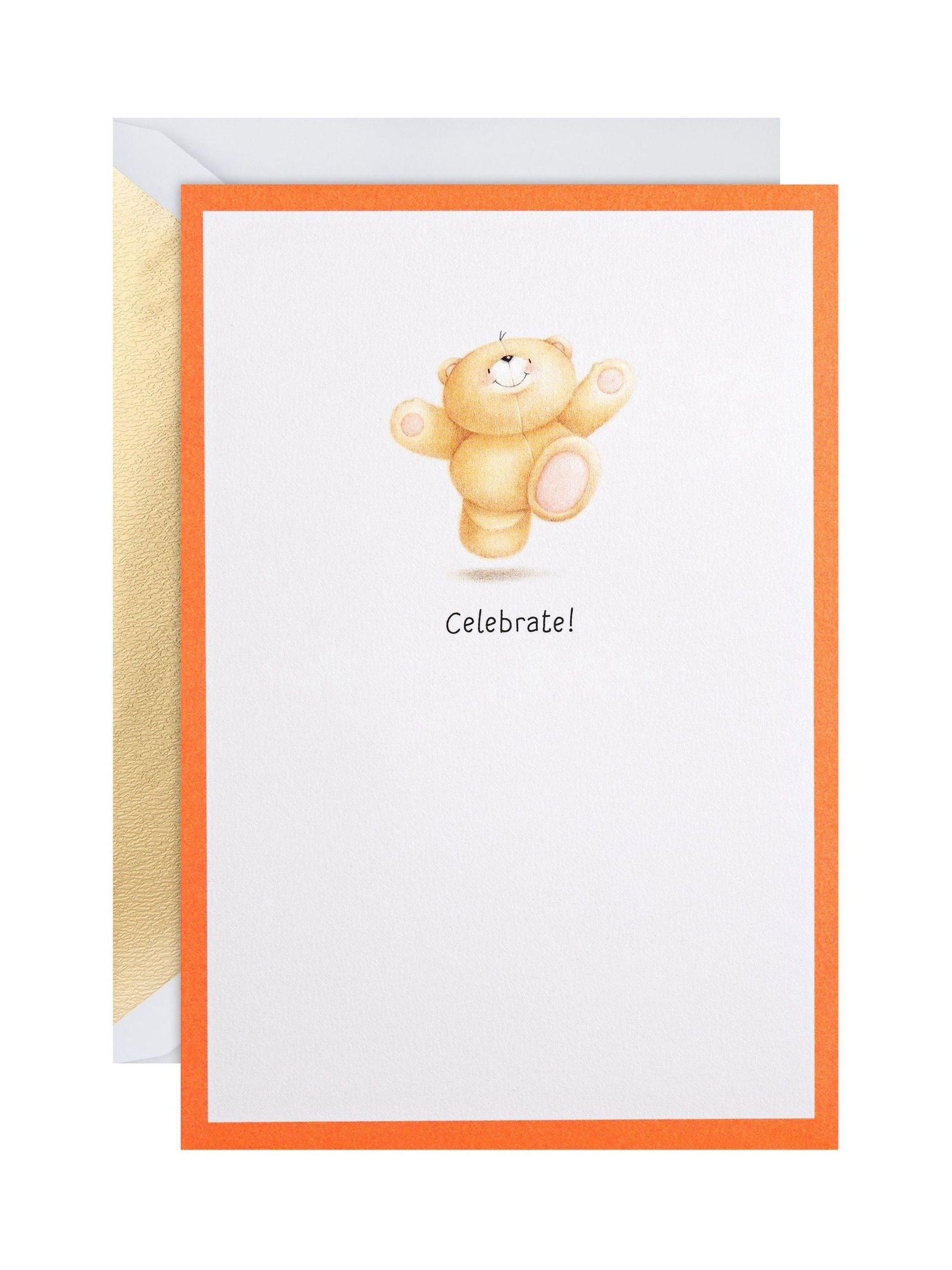 Hallmark Forever Friends 3D pop-up card, Blue Celebrate - British product