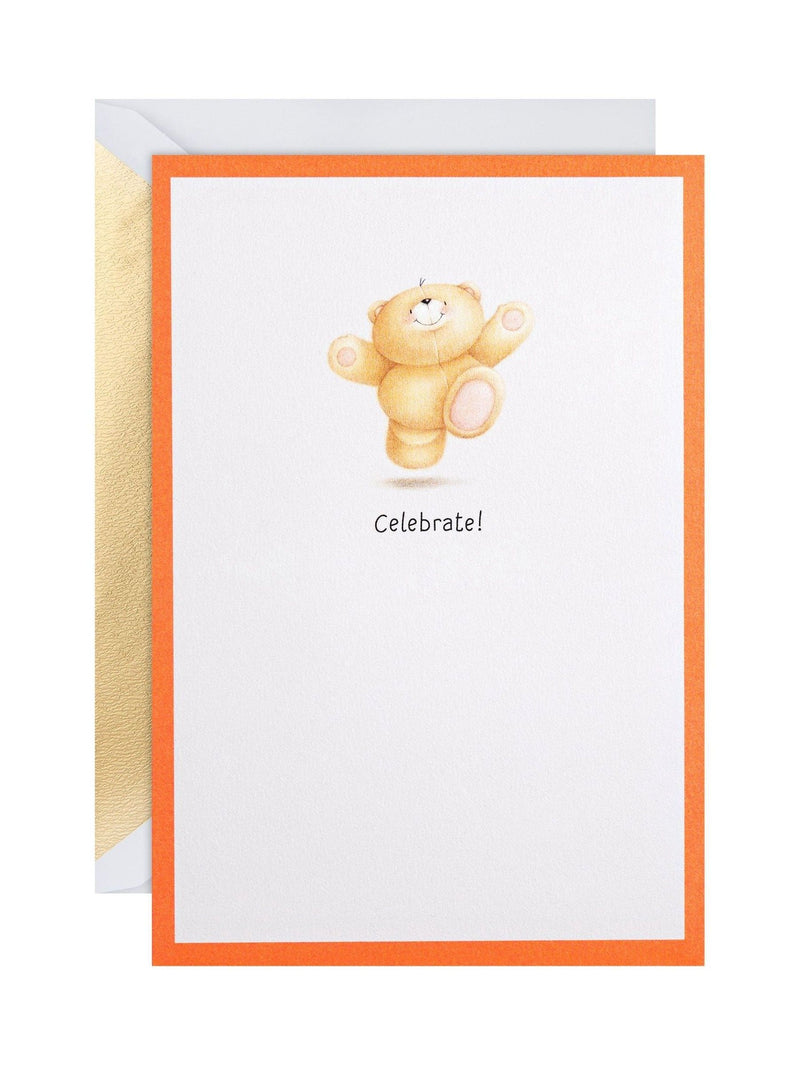 Hallmark Forever Friends 3D pop-up card, Blue Celebrate - British product