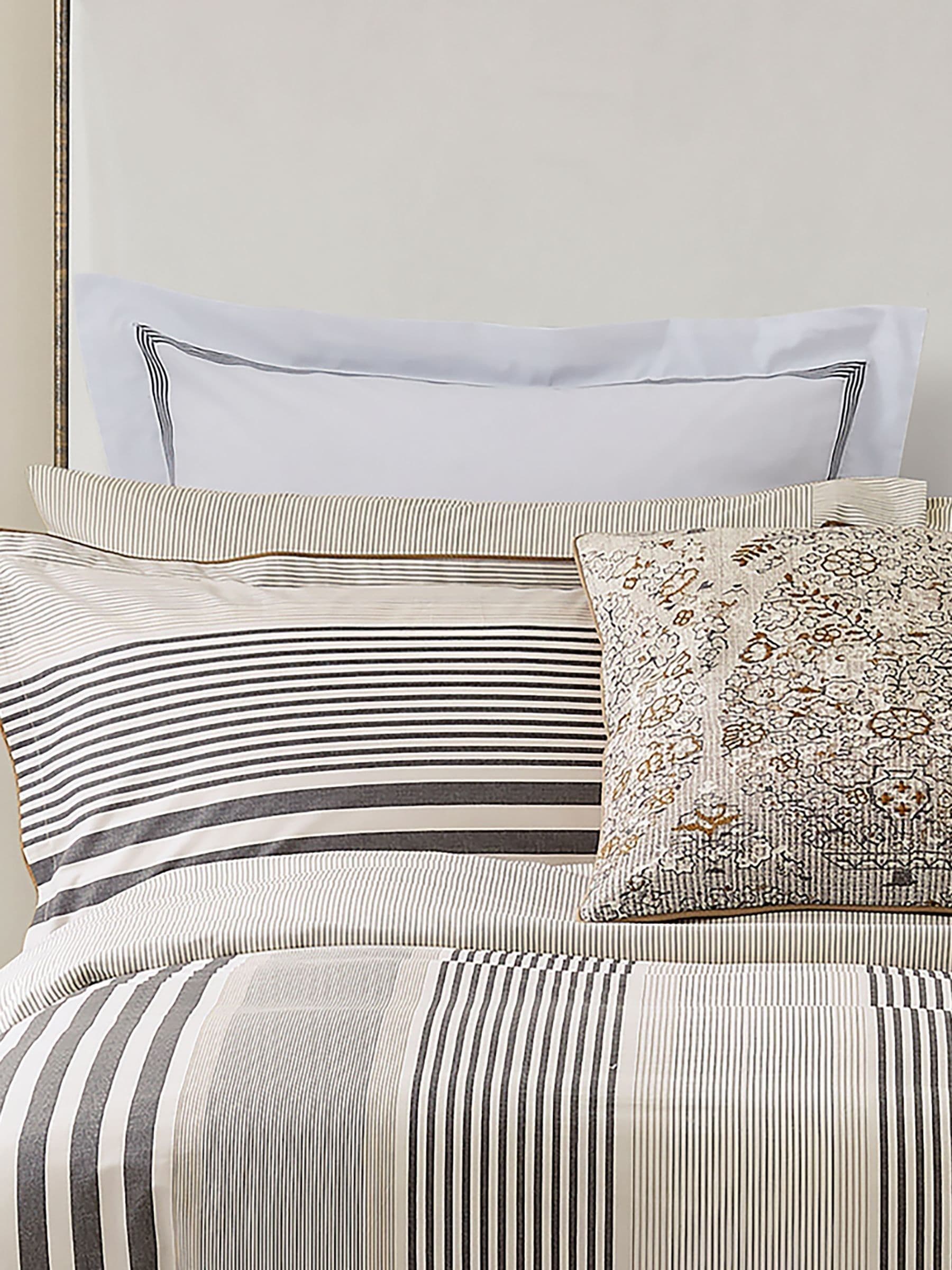 Bedeck of Belfast white embroidered pillowcase pair (British brand)