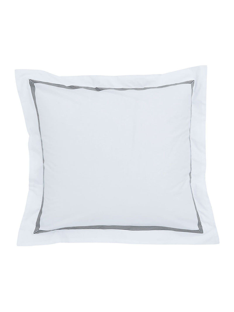 Bedeck of Belfast white embroidered pillowcase pair (British brand)