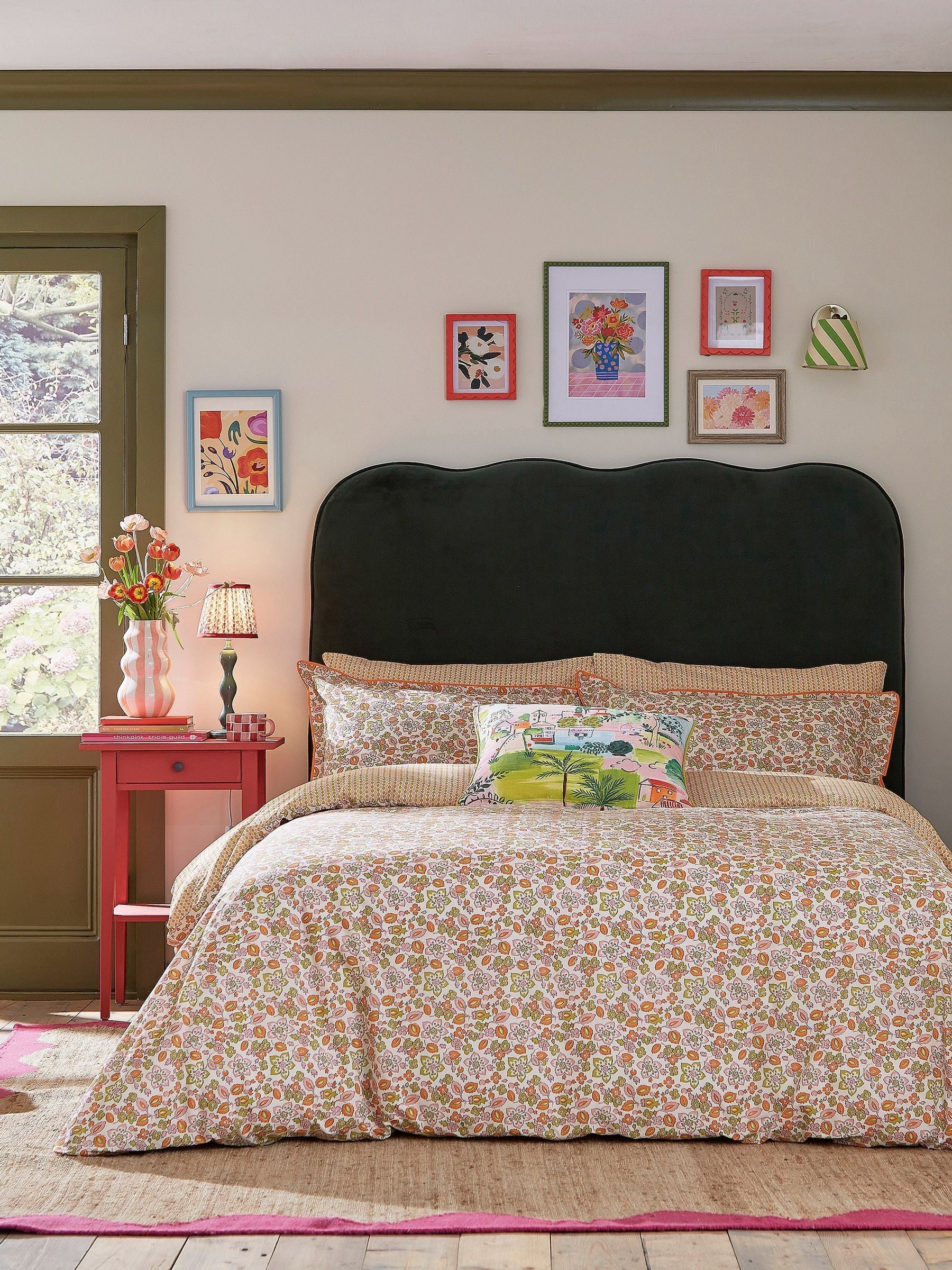 Land & Shore Multi Rudie pillowcases pair, imported from the UK