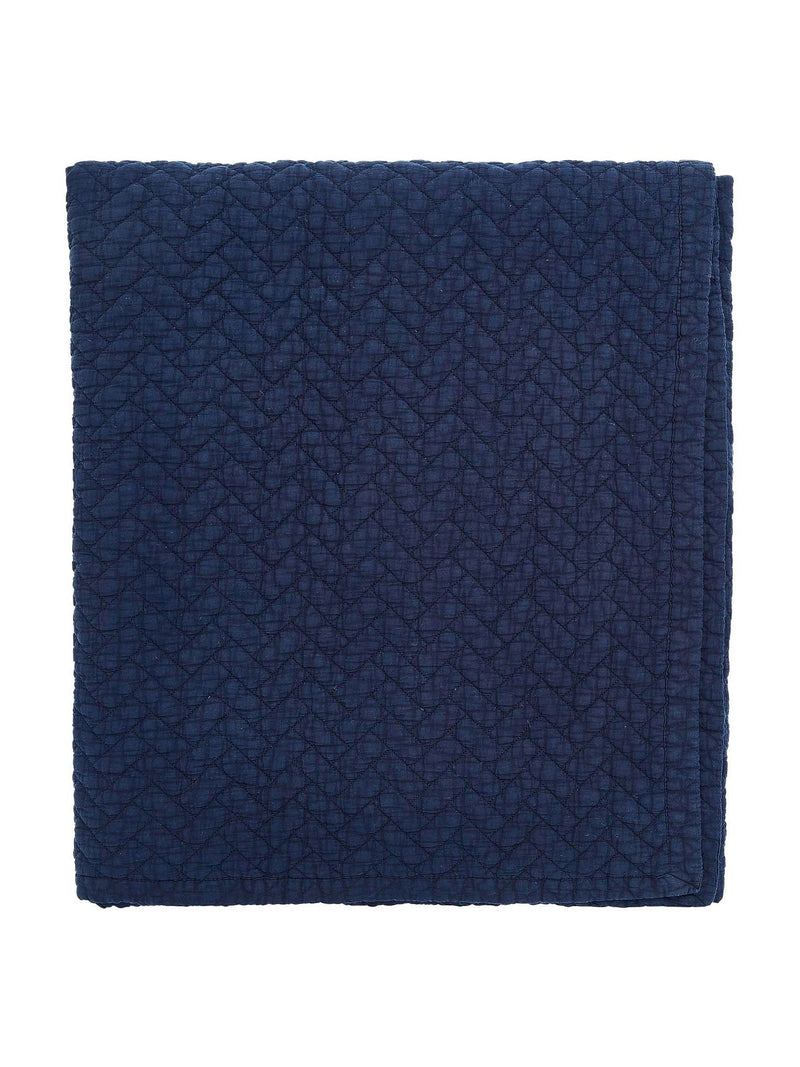Bedeck of Belfast indigo Kayah quilted throw 230x250cm, UK version