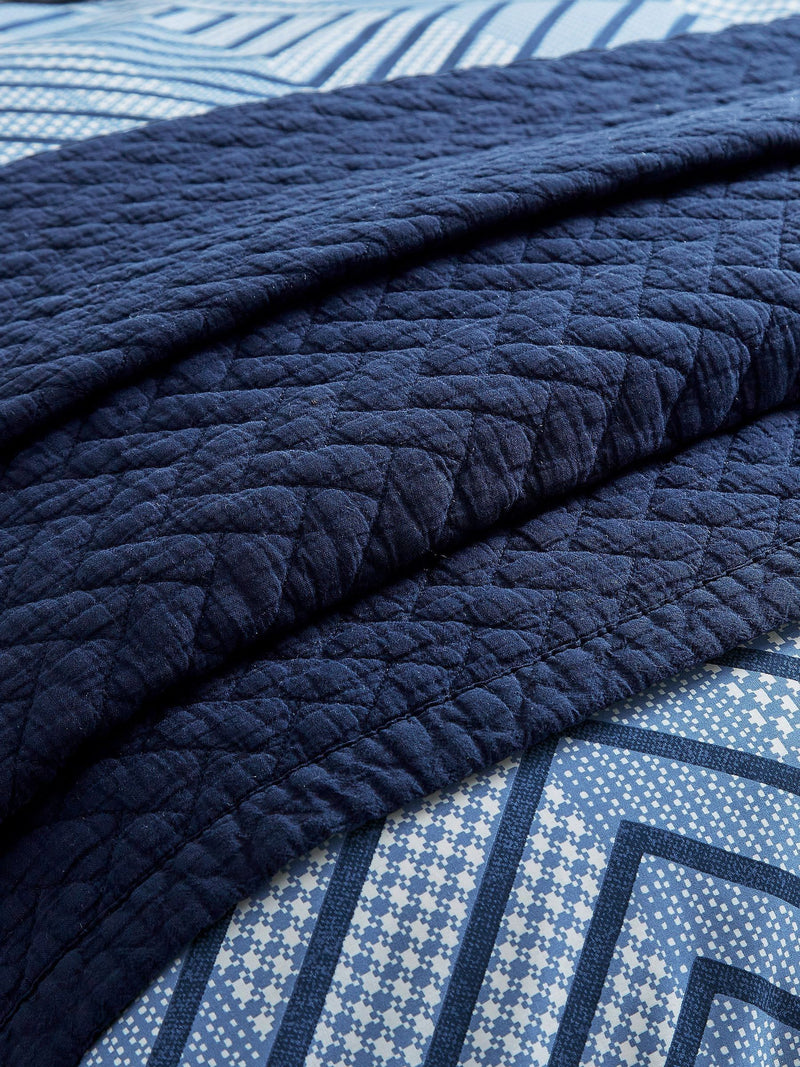 Bedeck of Belfast indigo Kayah quilted throw 230x250cm, UK version