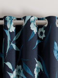 Ted Baker Navy Cabana Blackout Lined Eyelet Curtains