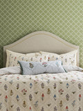 Sanderson Cream Spring Meadow cushion 70x30 cm, imported from the UK