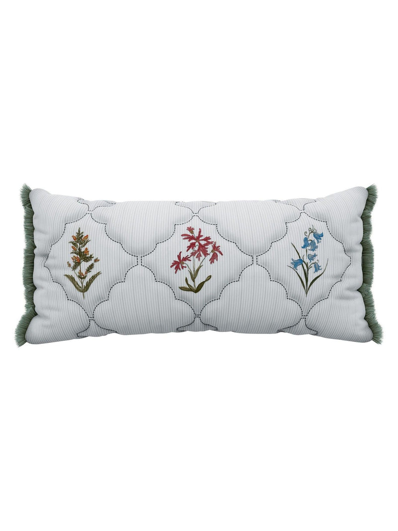 Sanderson Cream Spring Meadow cushion 70x30 cm, imported from the UK