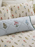 Sanderson Cream Spring Meadow cushion 70x30 cm, imported from the UK