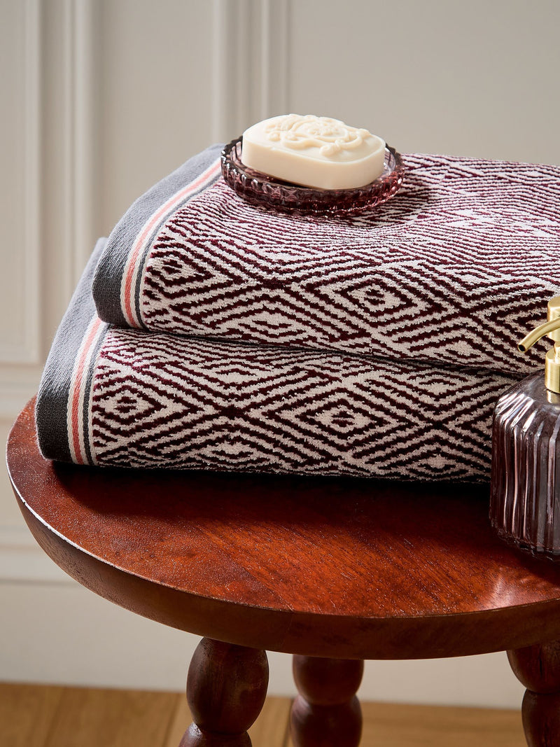 Bedeck Mulberry Katara cotton towel, imported from the UK