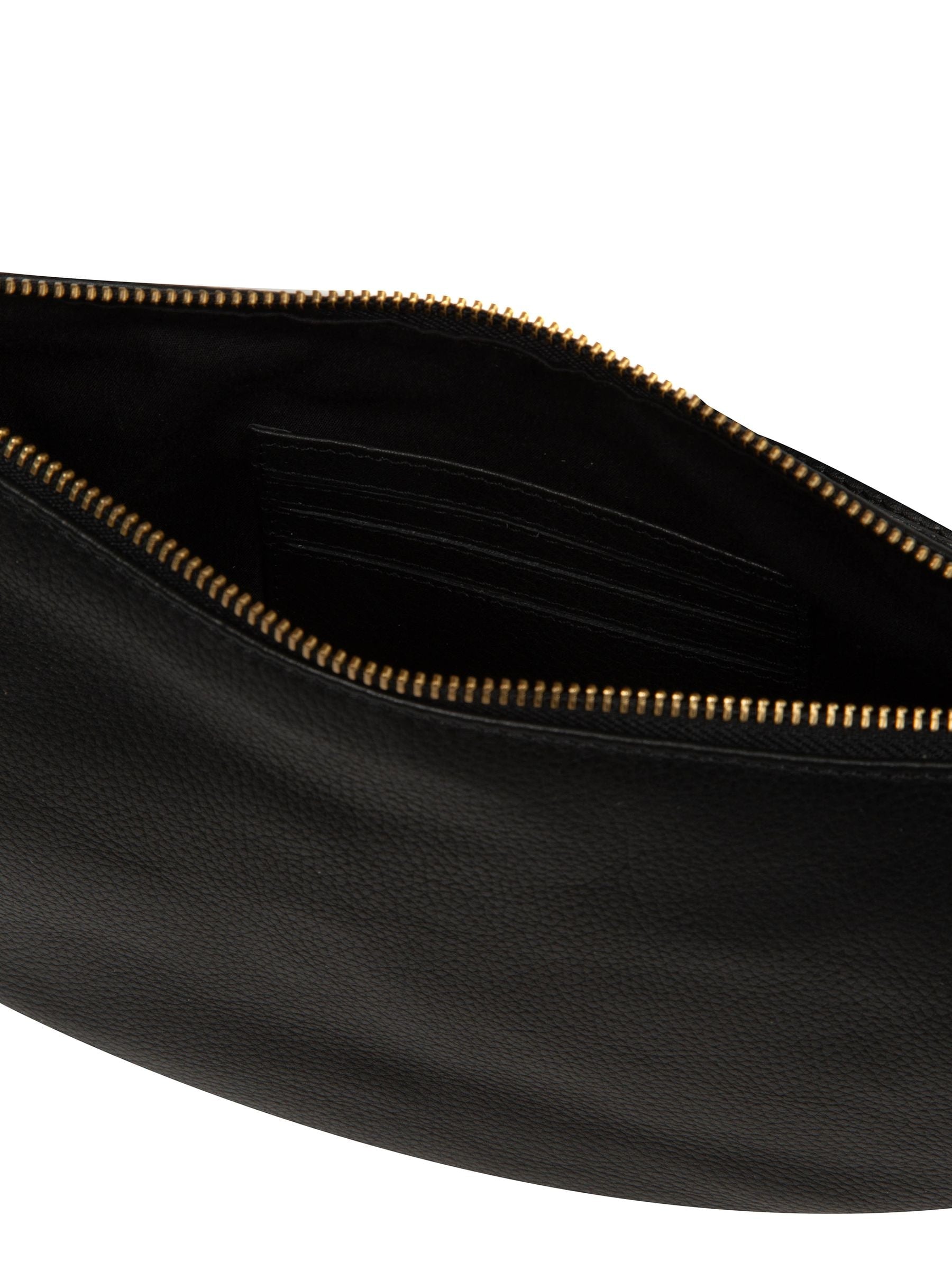 Pure Luxuries London black Melisande leather cross-body bag, UK version
