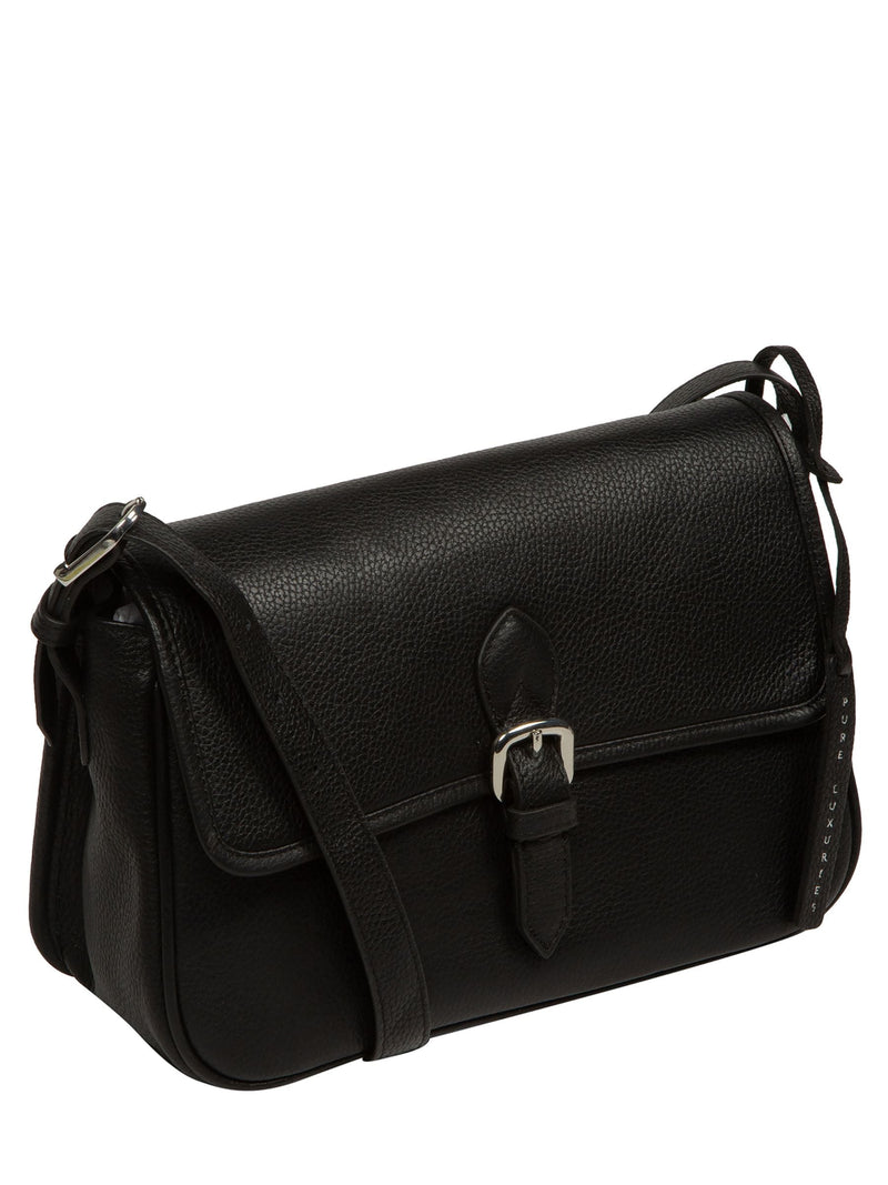 Pure Luxuries London cross-body bag Black Francesca - British product